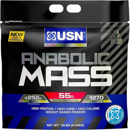 مس گینر آنابولیک یو اس ان 5.44 کیلوگرم USN Anabolic Mass Gainer – 12 lbs