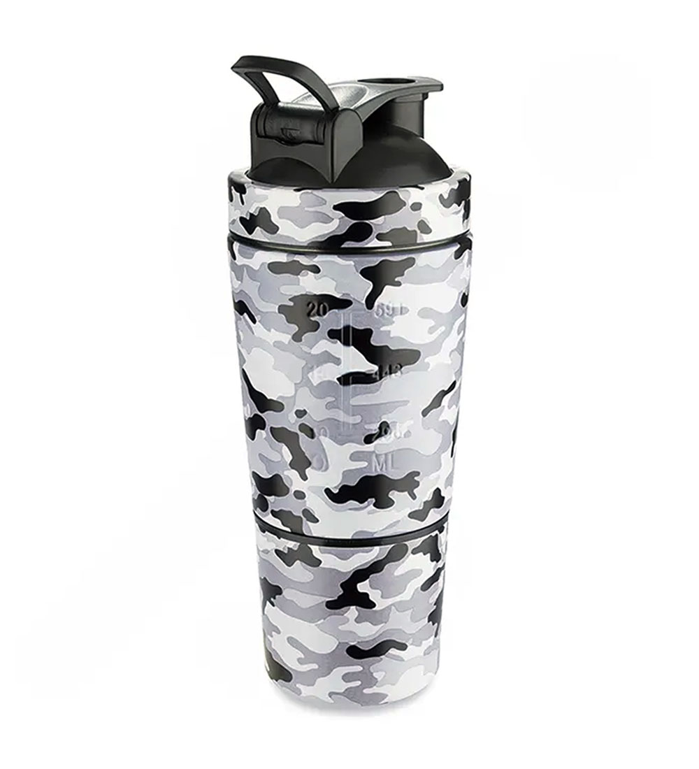 shaker-st شیکر استیل با طرح ارتشی Shake Army Style – 600ml - Image 1