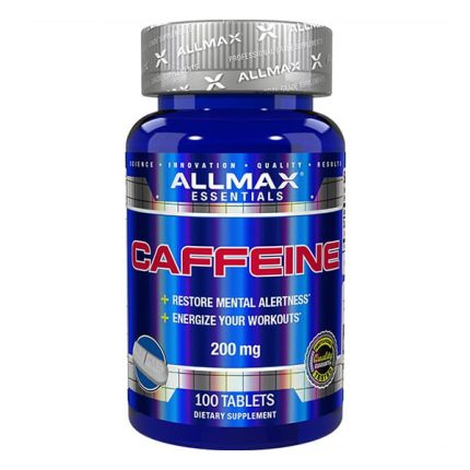 مکمل کافئین ۲۰۰ میلی‌گرمی آل‌مکس 100 عددی ALLMAX CAFFEINE