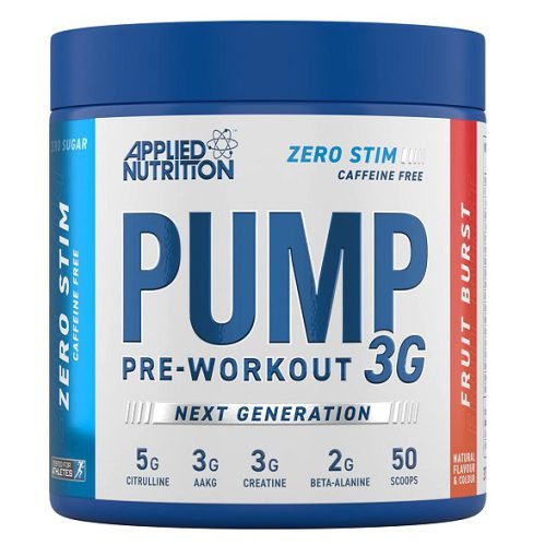 پمپ 3جی اپلاید نوتریشن بدون کافئین 50 سروینگ Applied NUTRITION Pump 3g Zero