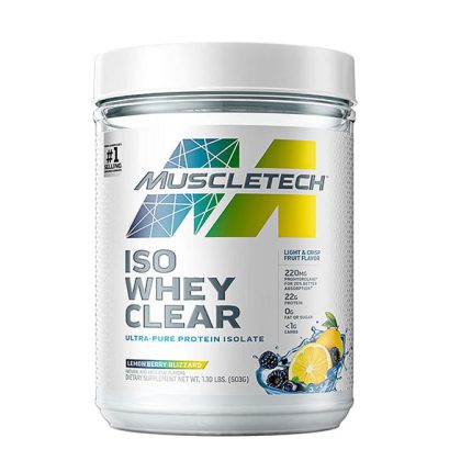 پروتئین وی ایزوله کلیر ماسل‌تک ۵۰۳ گرم Muscletech ISO Whey Clear