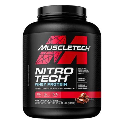 پروتئین وی نیتروتک ماسل‌تک ۱۸۱۶ گرم Muscletech Nitro-Tech Whey Protein