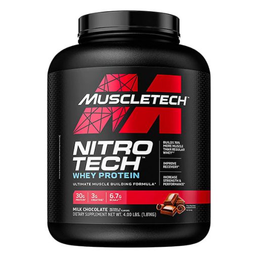 پروتئین وی نیتروتک ماسل‌تک ۱۸۱۶ گرم Muscletech Nitro-Tech Whey Protein